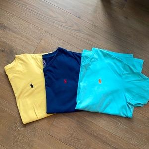 Bundle of 3 v neck t shirts